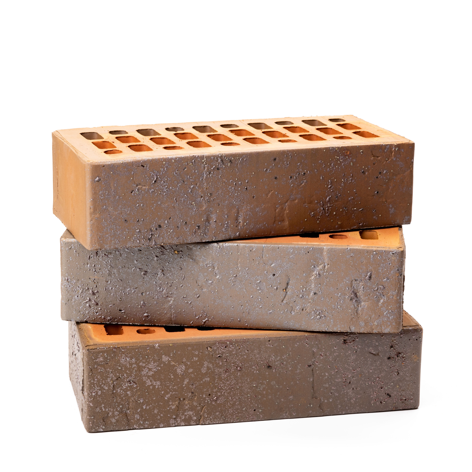 Кирпич керамический лицевой пустотелый Ликолор Тайга Гиацинт лава 1НФ, 250*120*65 мм