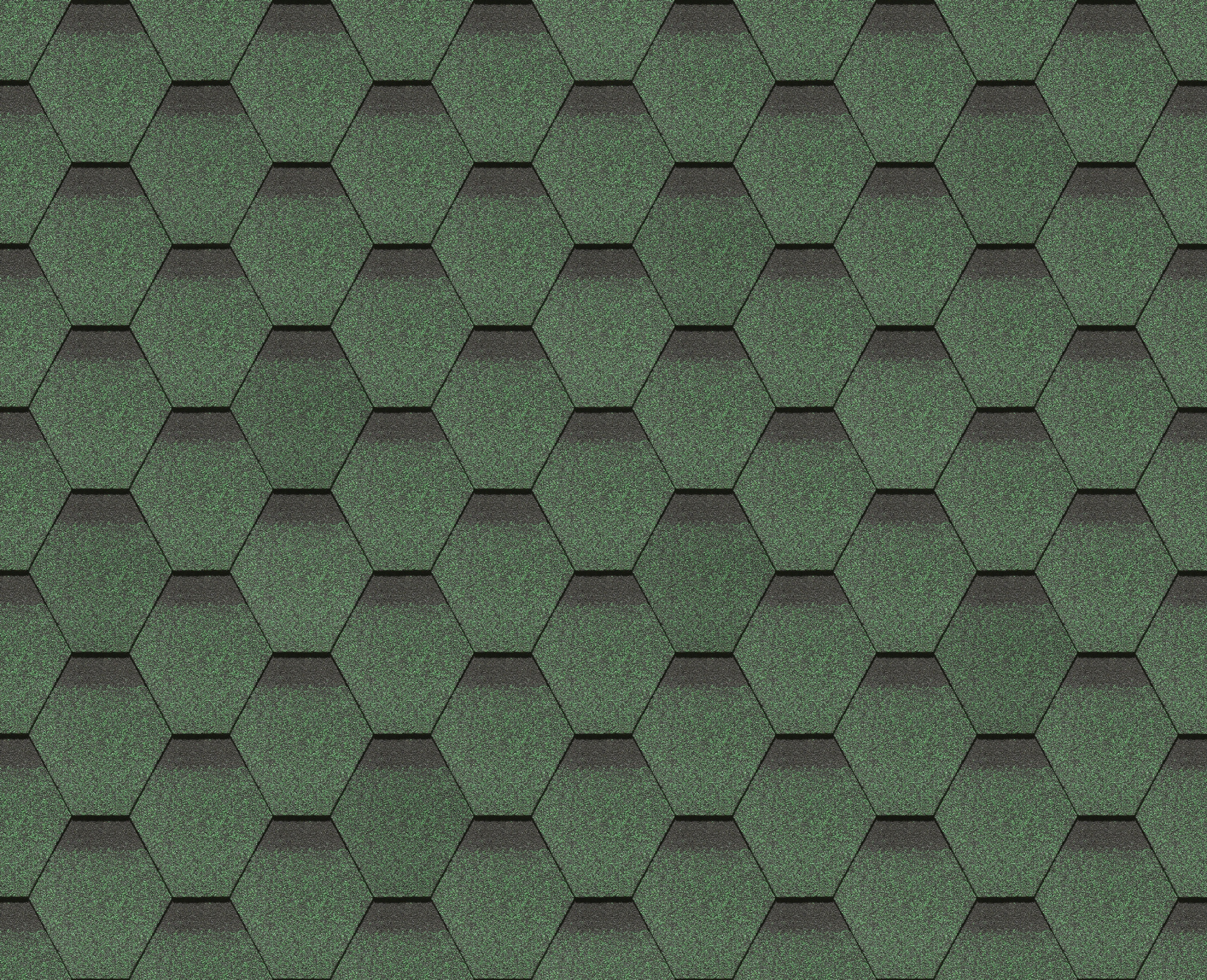 Черепица гибкая Docke PIE Standart Сота, Зеленый (3 м²/уп)