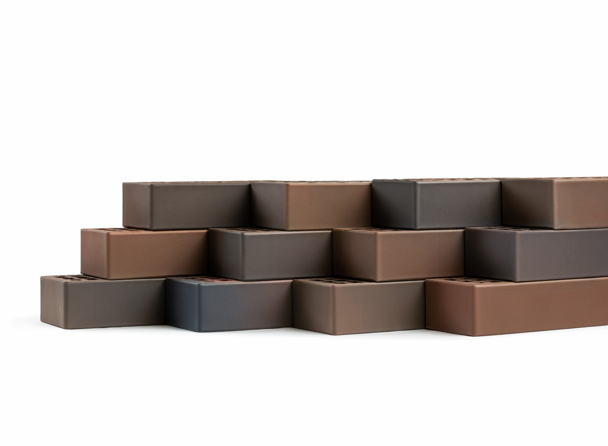 Кирпич керамический лицевой пустотелый ВолгаБрик Амур флеш гладкий 1НФ, 250*120*65мм