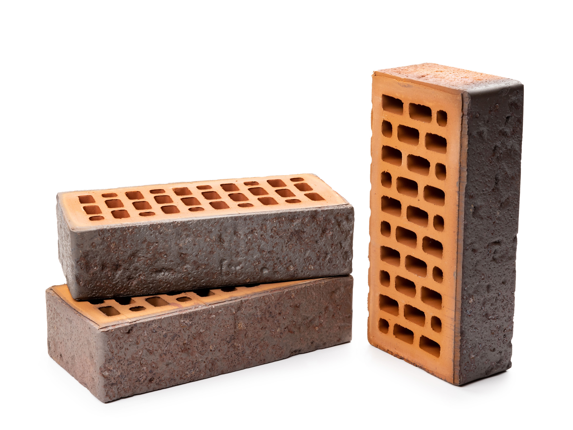 Кирпич керамический лицевой пустотелый Ликолор Тайга Антрацит магма 1НФ, 250*120*65 мм